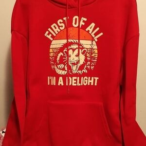 Red Graphic Hoodie